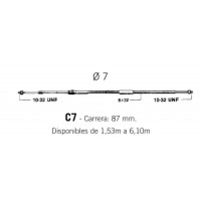 Ultraflex cabo de comando C7