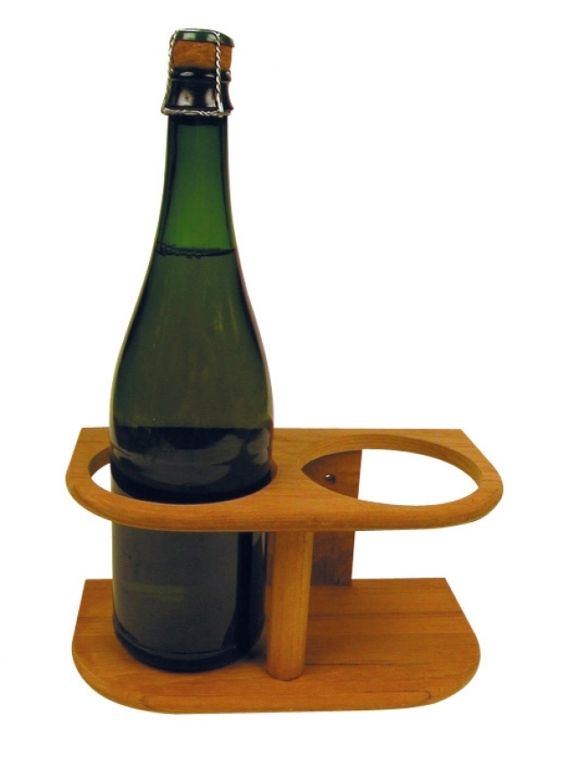 SUPORTE P/ 2 GARRAGAS EM BAMBU