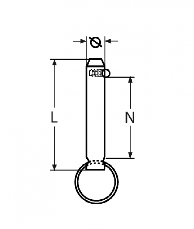 PINO COM BLOQUEIO INOX